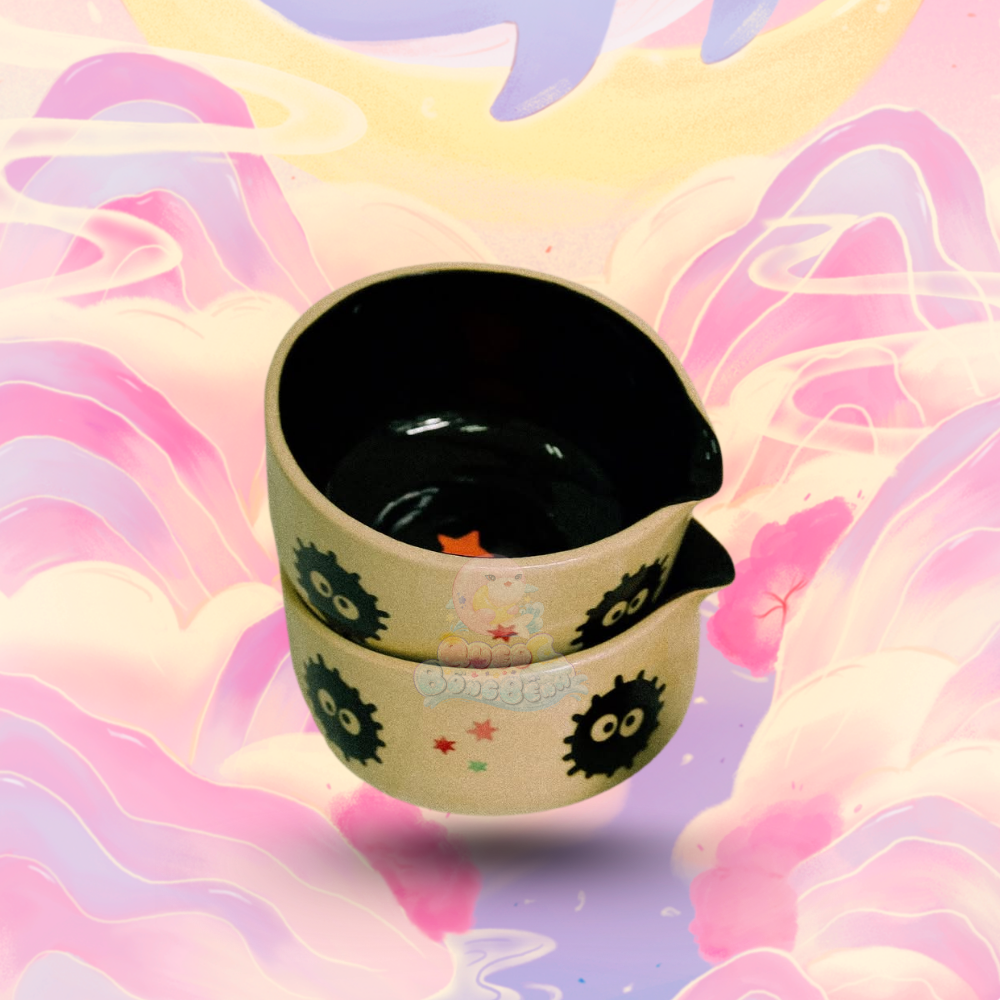 Ghibli Studio Katakuchi Chawan and Chasen-tate