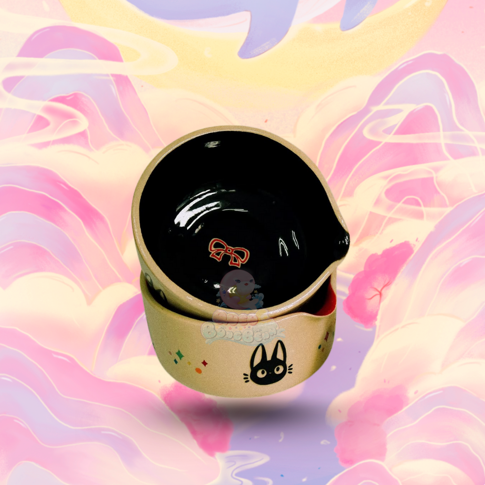 Ghibli Studio Katakuchi Chawan and Chasen-tate