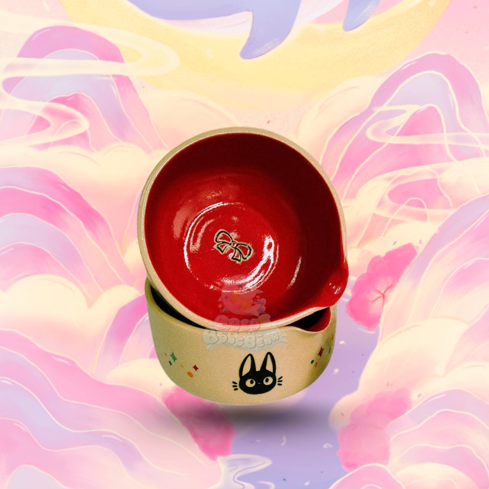 Ghibli Studio Katakuchi Chawan and Chasen-tate
