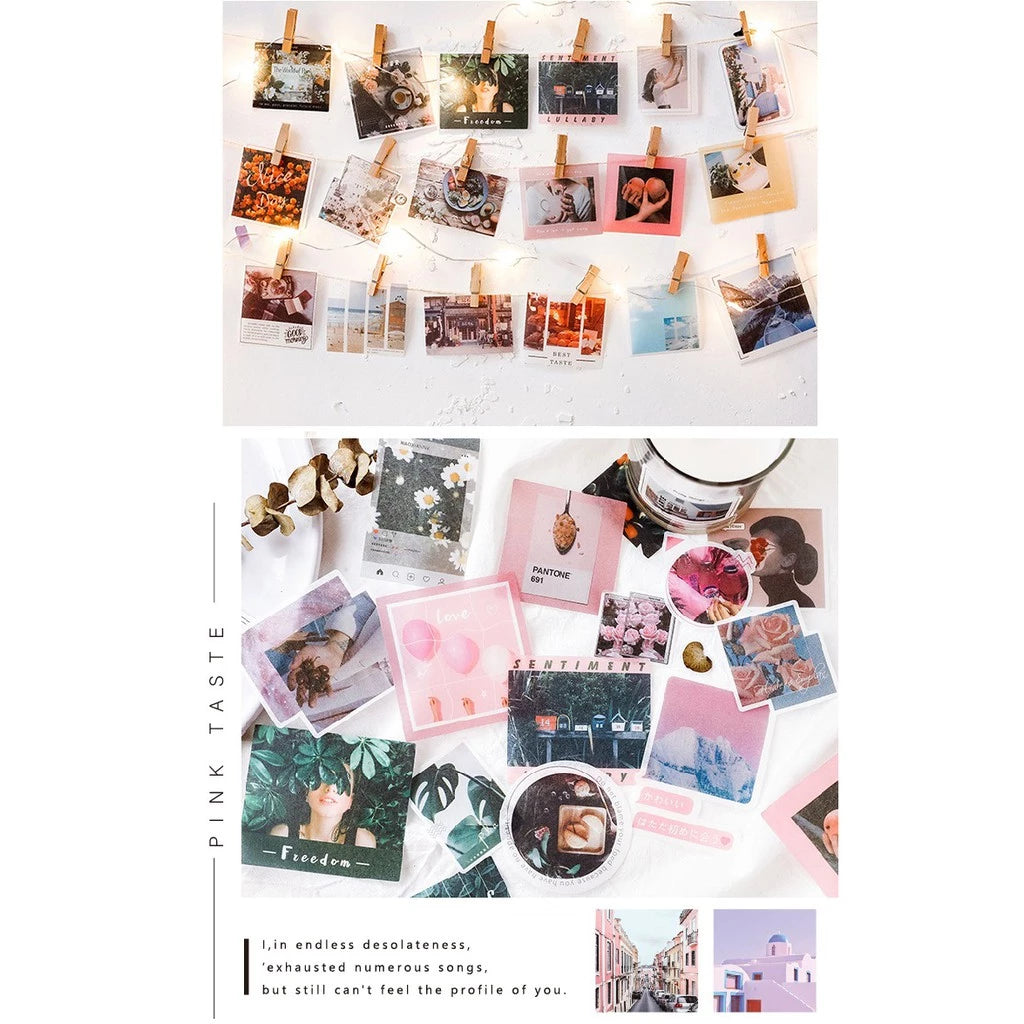 Set of 40 Masking Stickers for Instagram to Decorate Planners and Bullet Journals