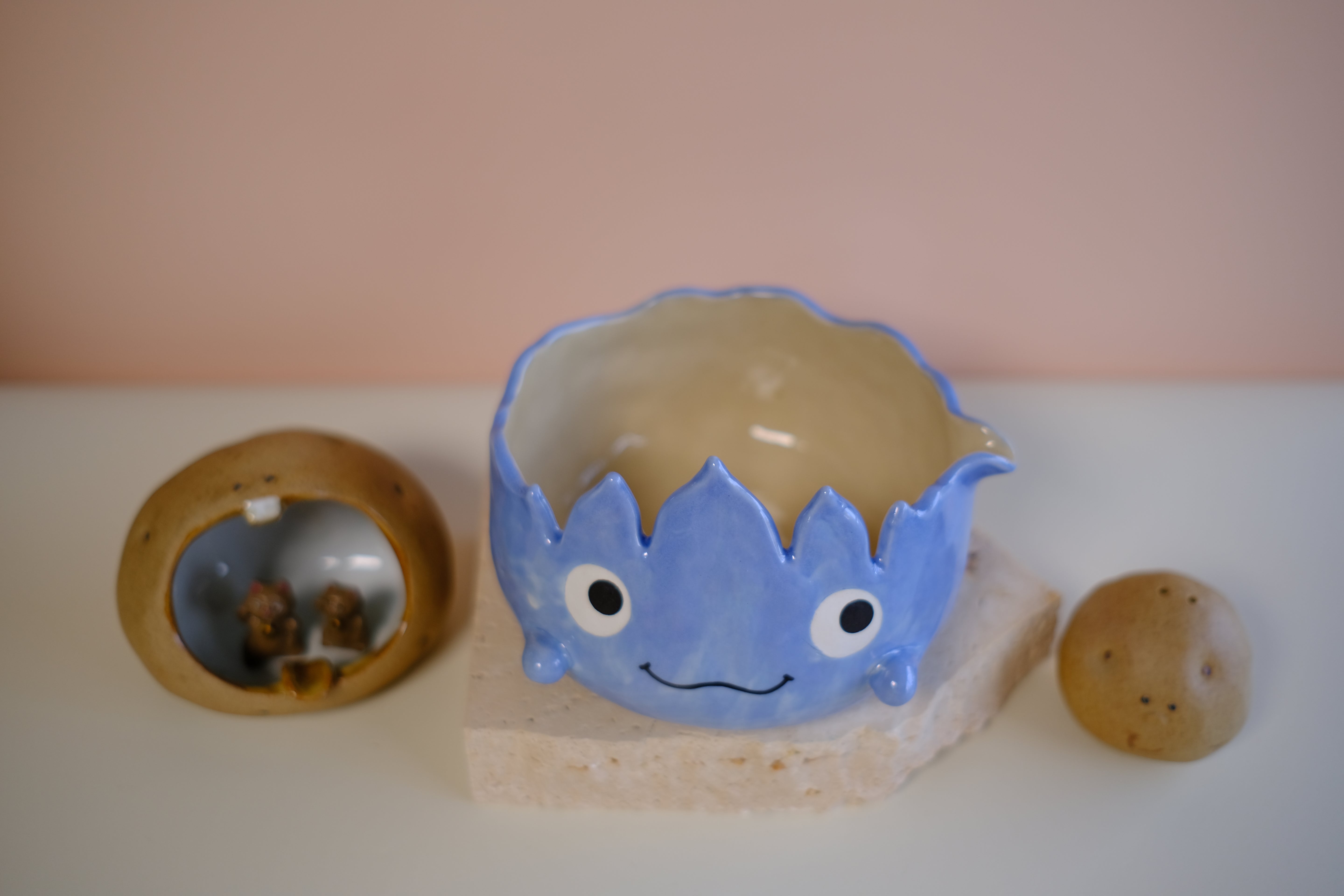 Katakuchi Chawan - Blue Calcifer