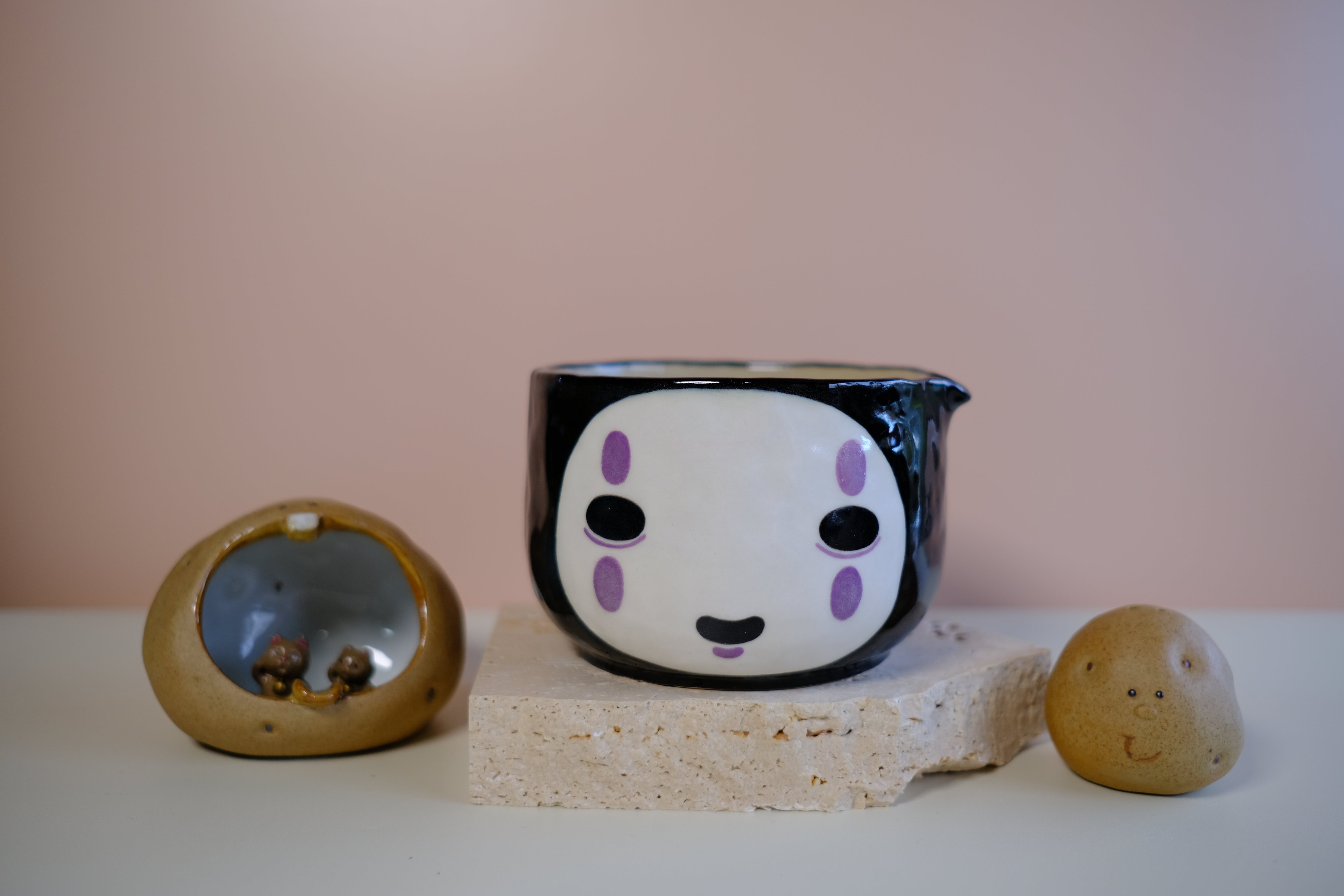 Katakuchi Chawan - No Face Ghibli