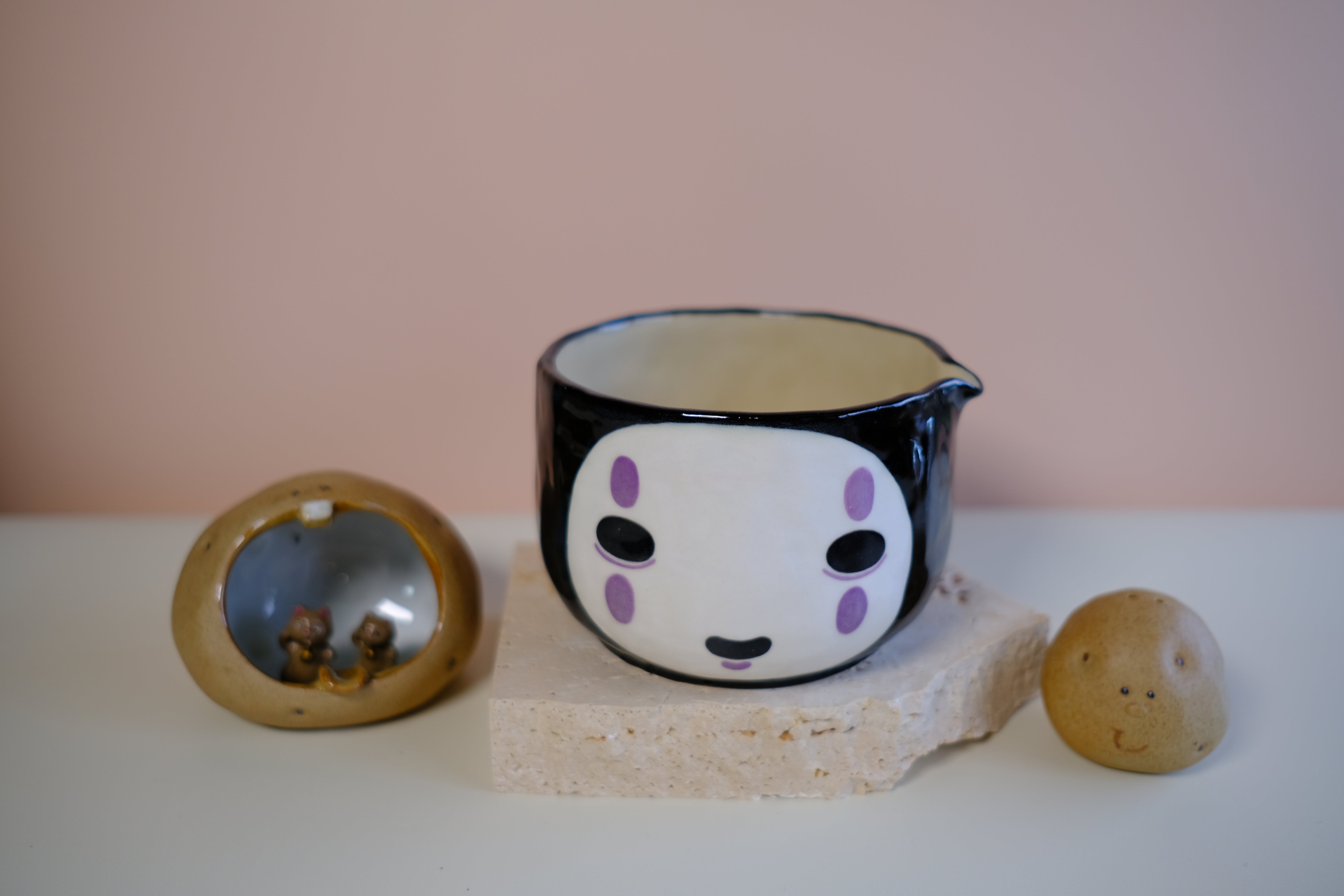 Katakuchi Chawan - No Face Ghibli