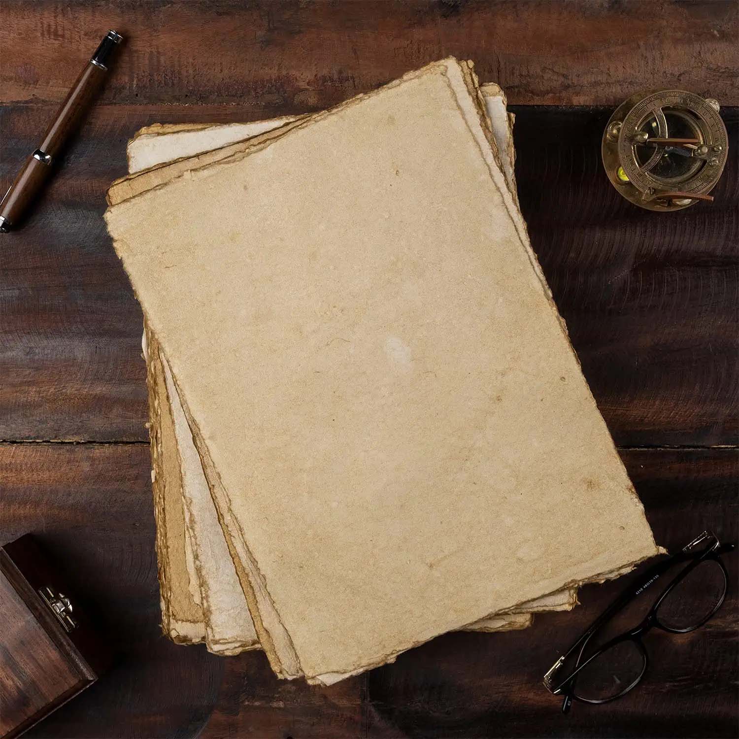 Retro Nomad Crafts Co. Buffalo Leather Notebook - Blank 23x15cm