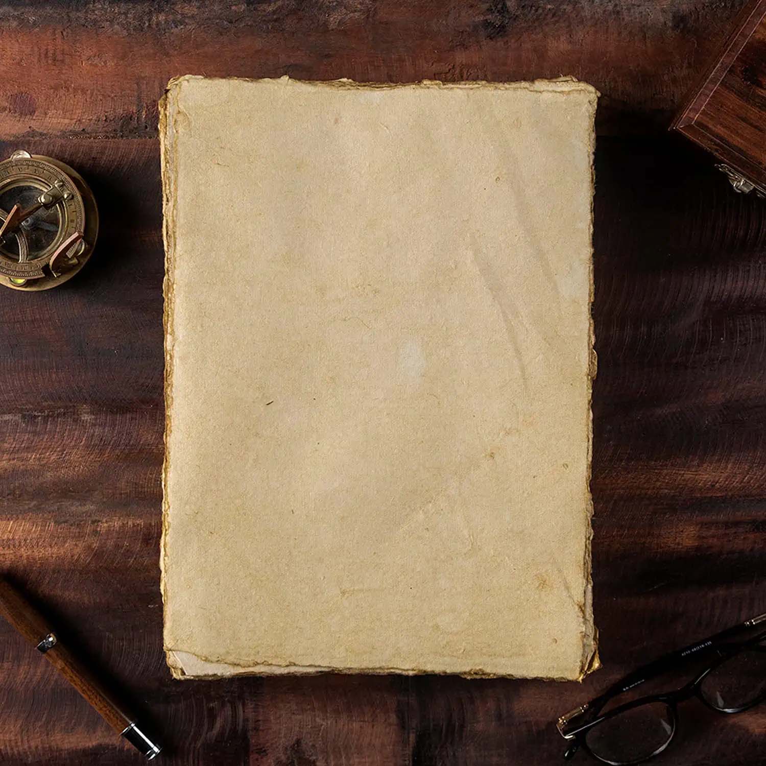 Retro Nomad Crafts Co. Buffalo Leather Notebook - Blank 23x15cm