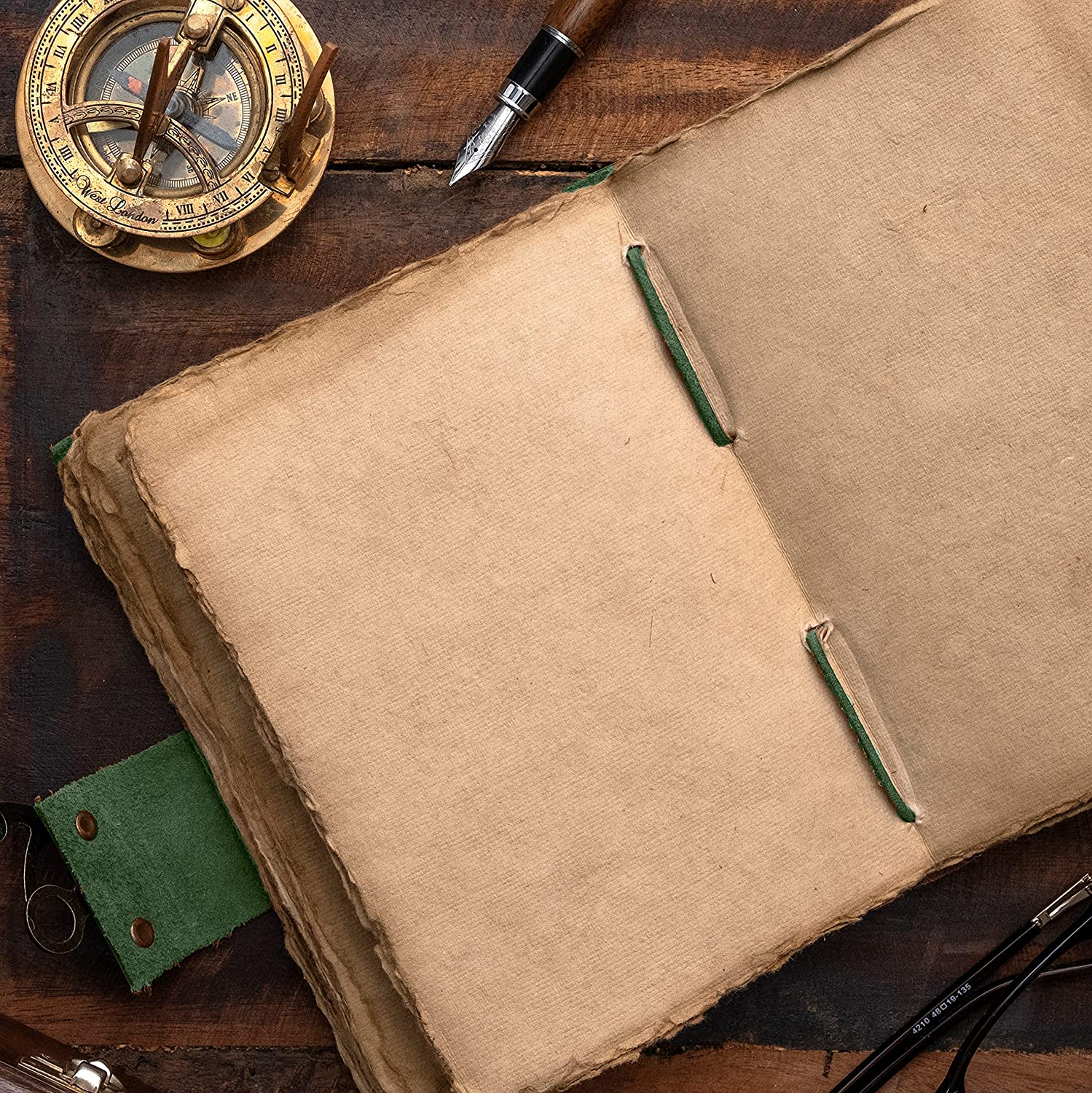 Retro Nomad Crafts Co. Buffalo Leather Notebook - Blank 23x15cm