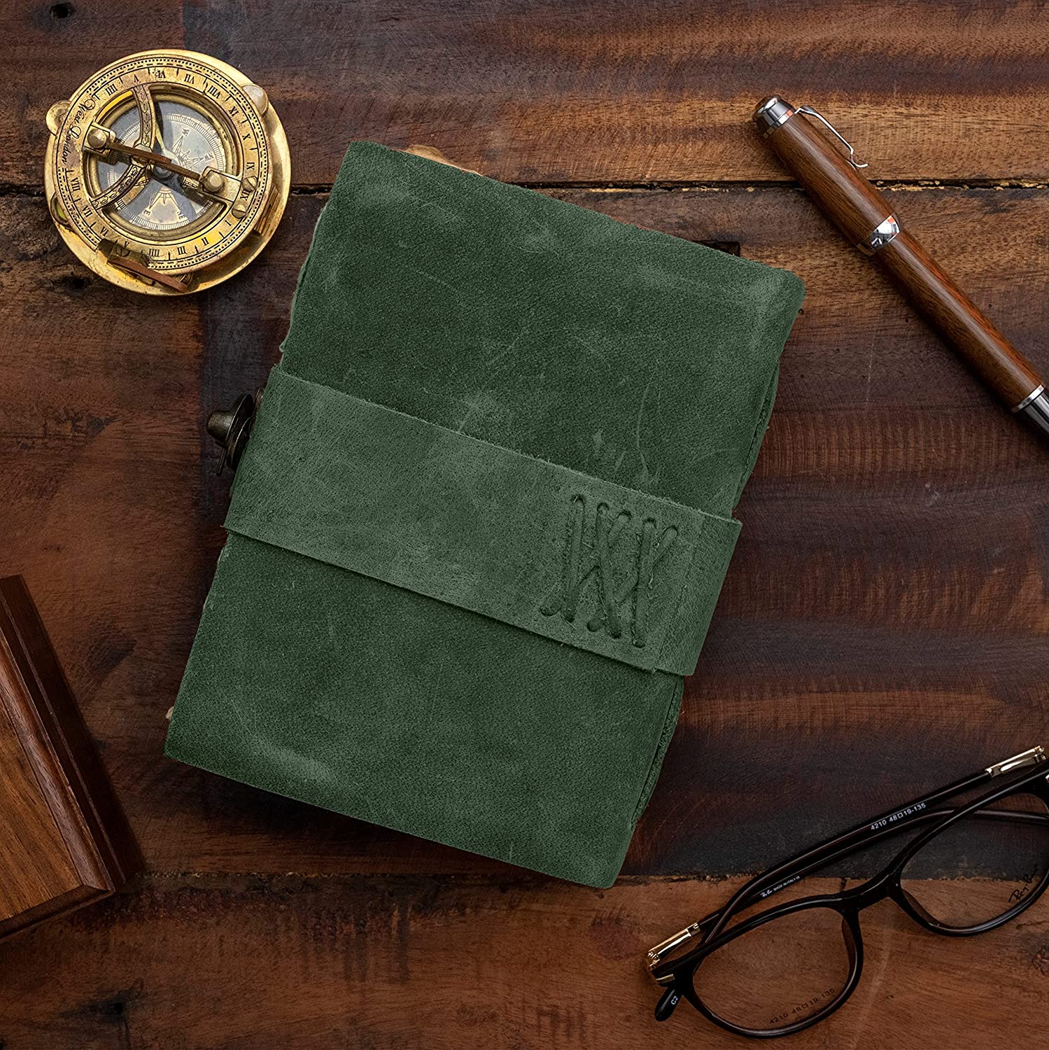 Retro Nomad Crafts Co. Buffalo Leather Notebook - Blank 23x15cm