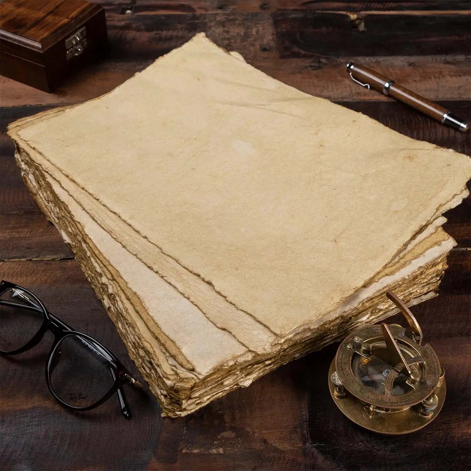 Retro Nomad Crafts Co. Buffalo Leather Notebook - Blank 23x15cm