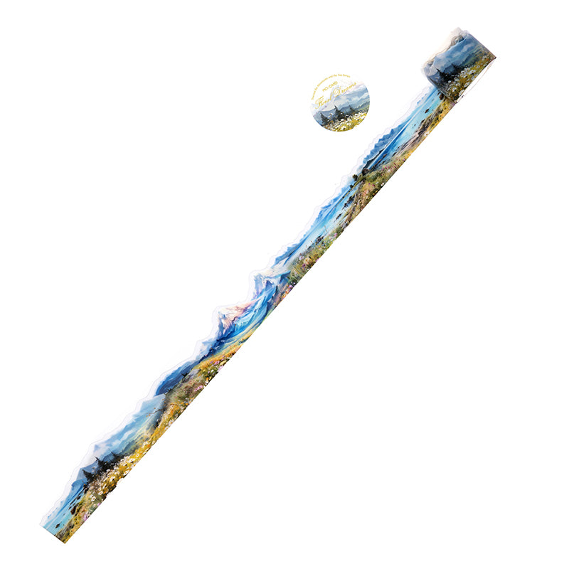 Series PET Tape Mountain, Rivers, Sea, Watercolor 30x2mm