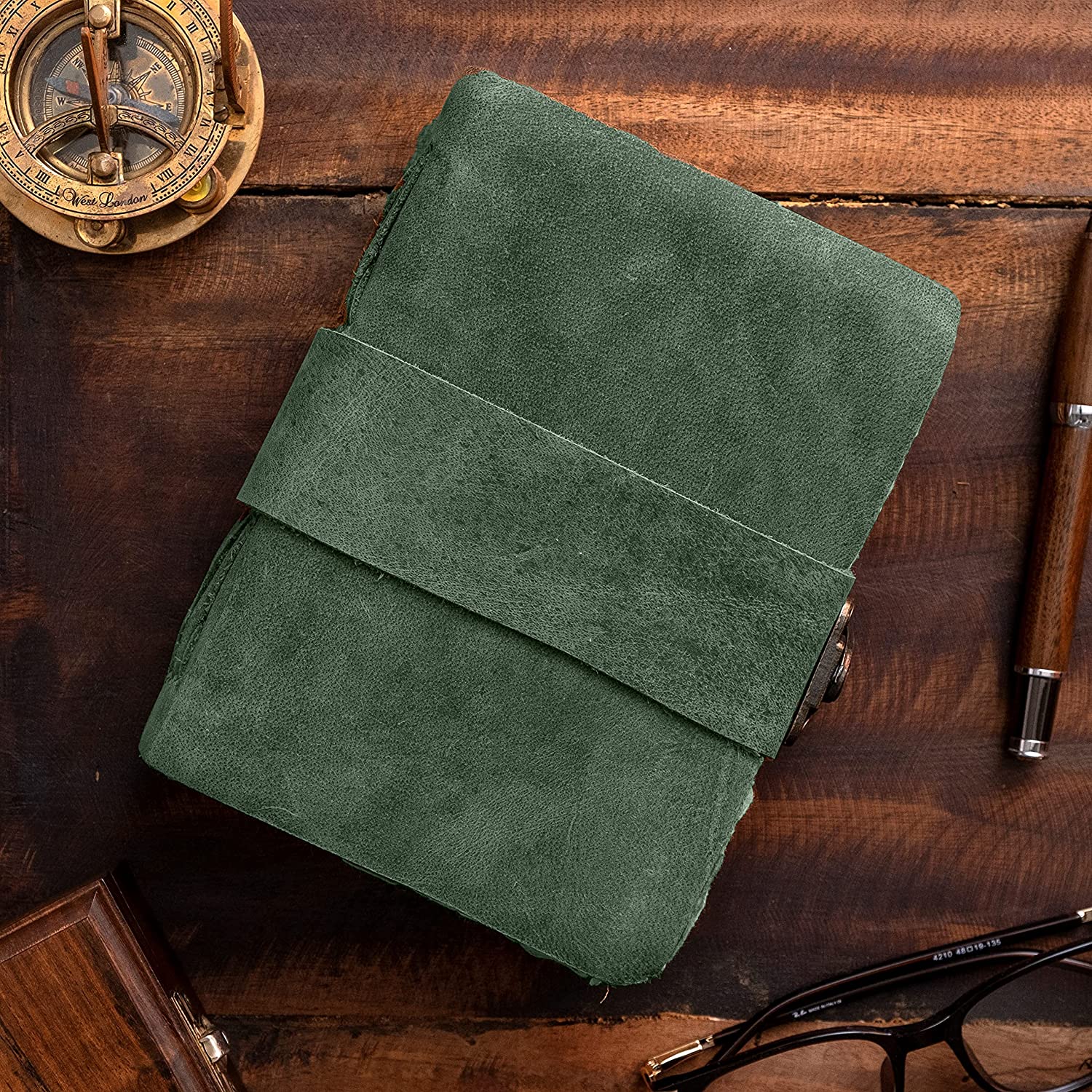 Retro Nomad Crafts Co. Buffalo Leather Notebook - Blank 23x15cm