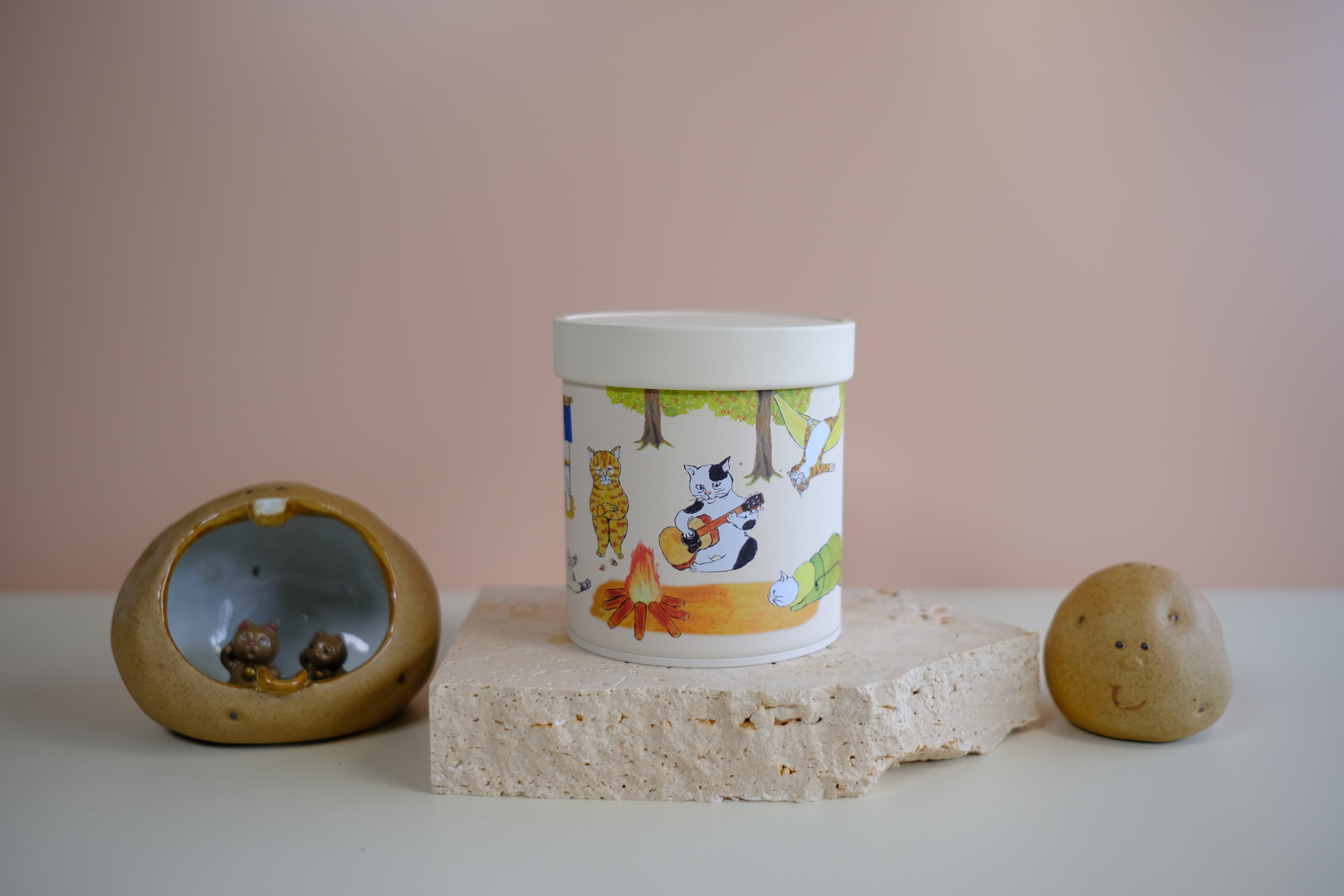 Matcha Cat Canister