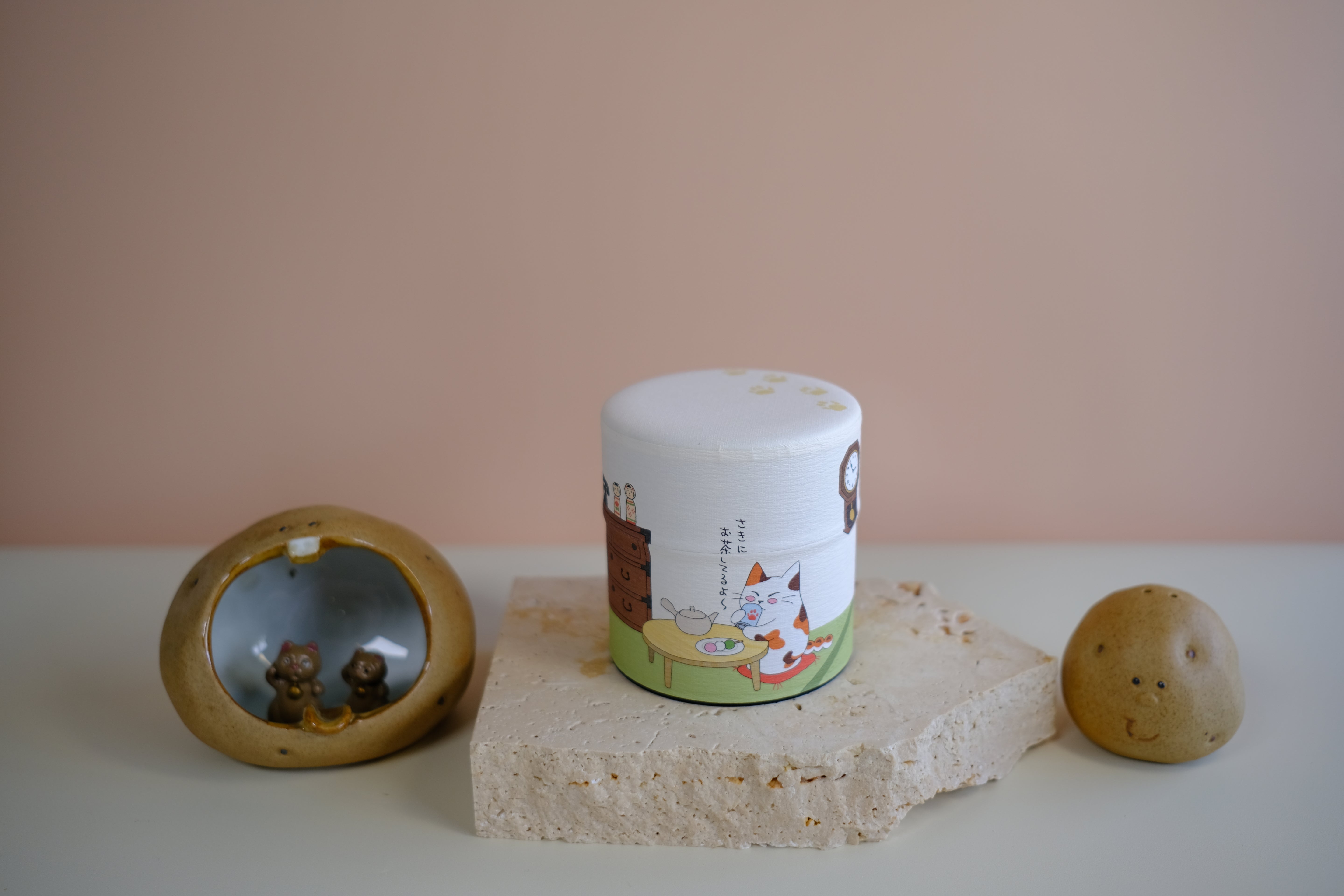 Matcha Cat Canister