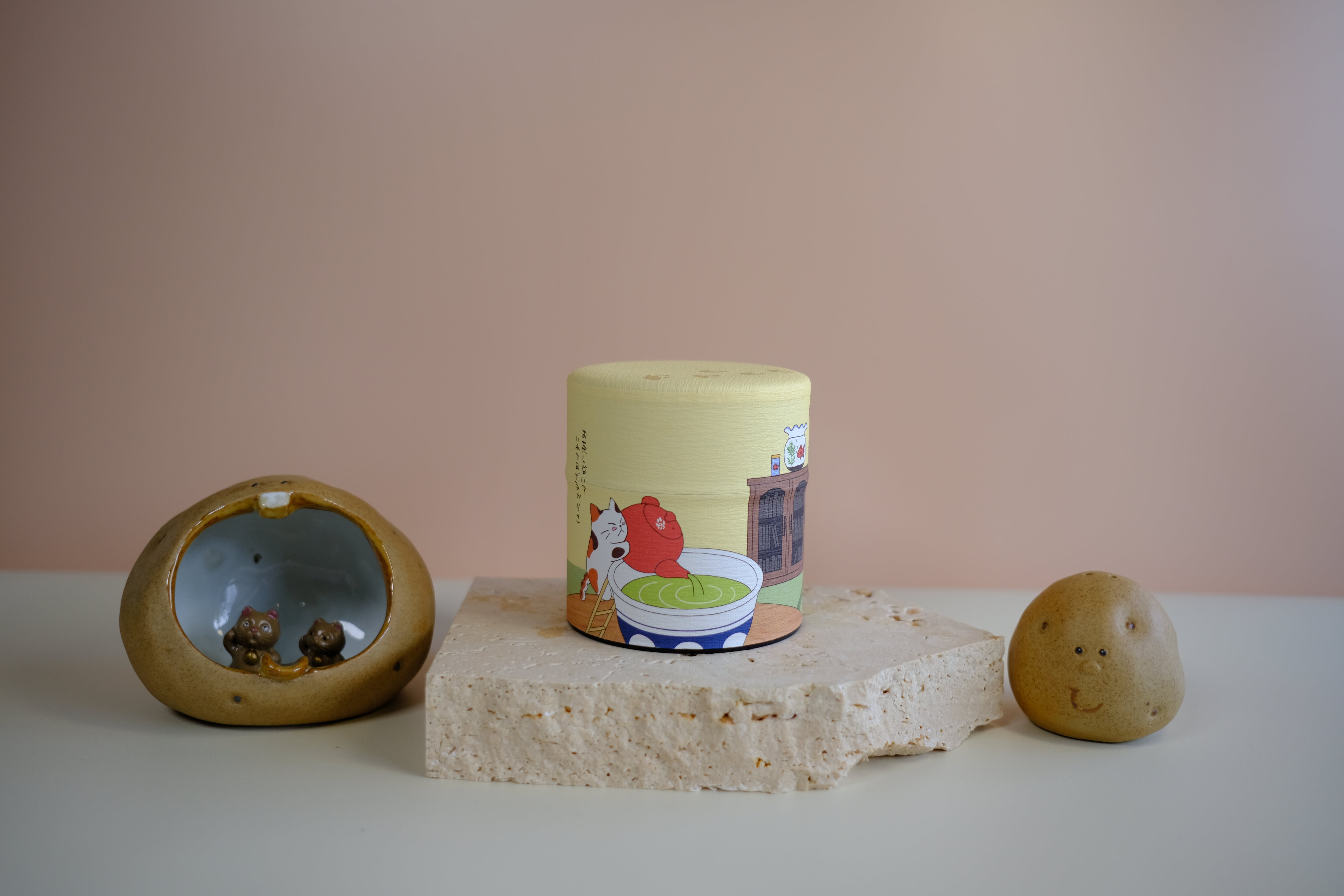 Matcha Cat Canister