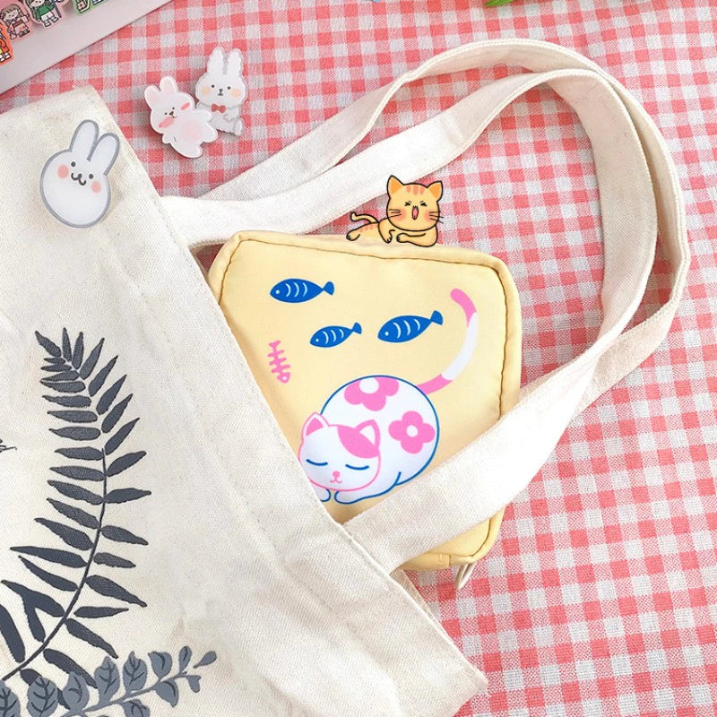 Cute Cartoon Waterproof Pads Bag