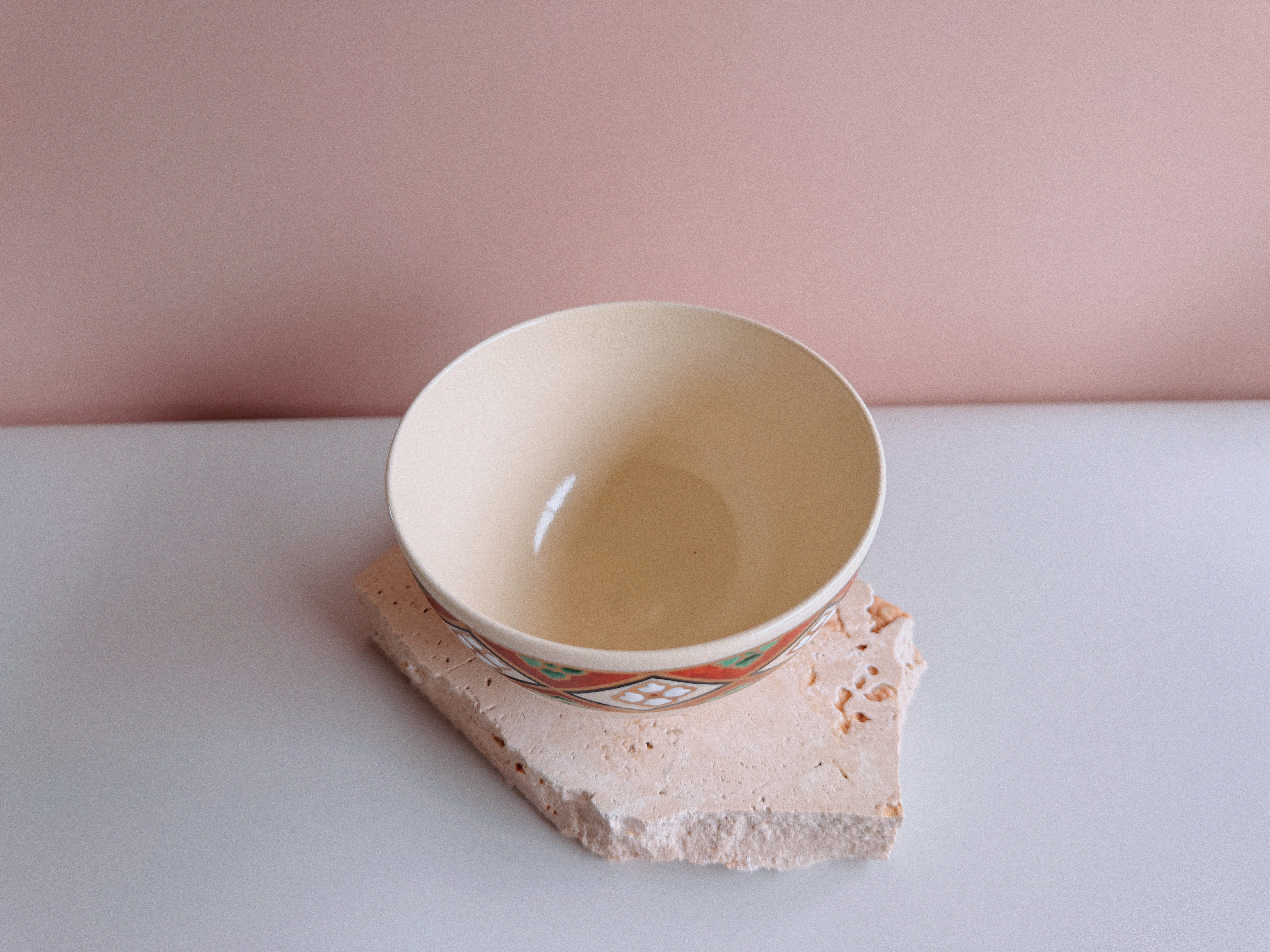 Red-Edged Kyo-Style Chawan