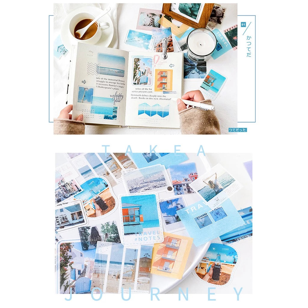 Set of 40 Masking Stickers for Instagram to Decorate Planners and Bullet Journals