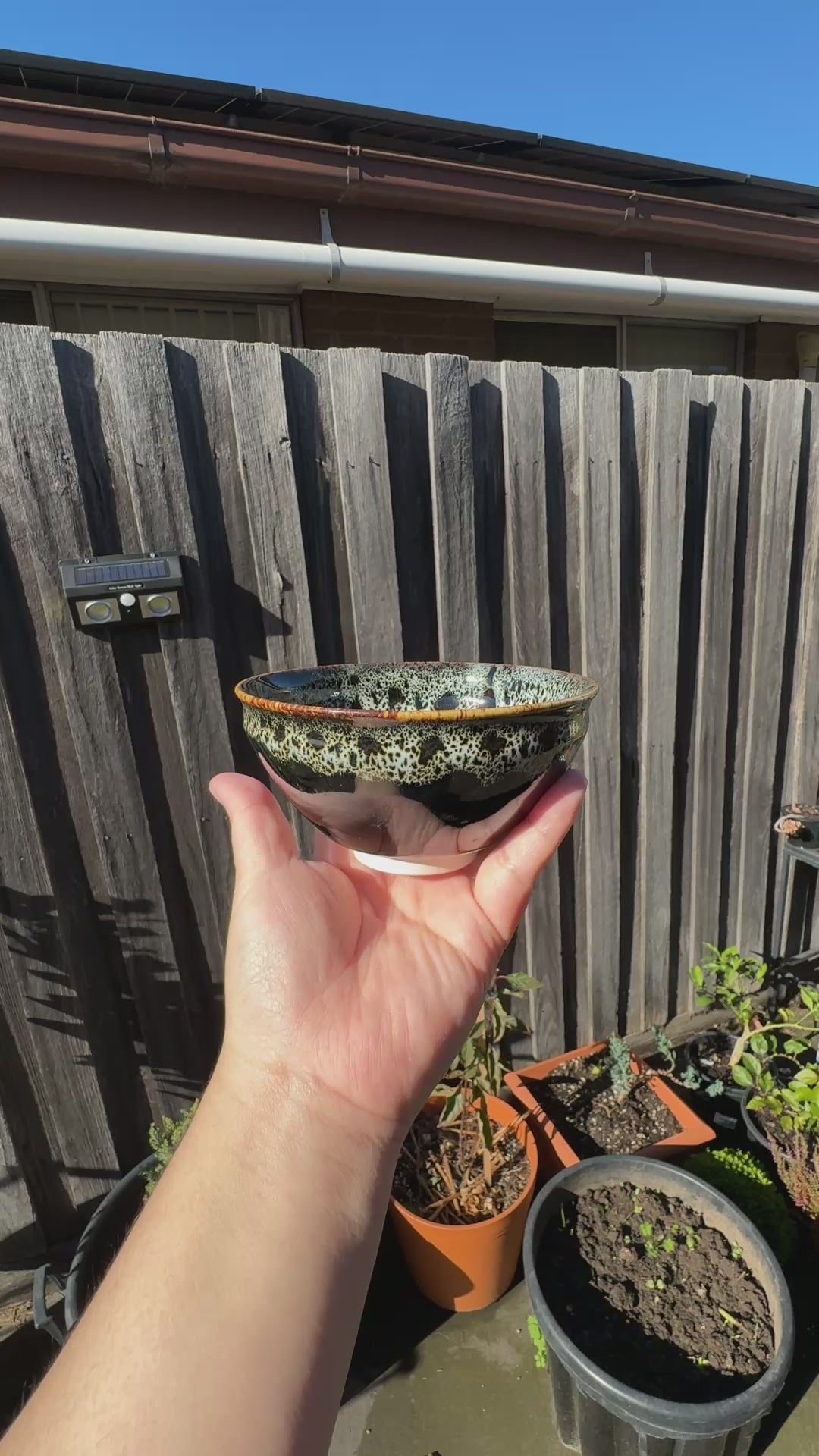 Dual-Tone Dripping Glaze Chawan