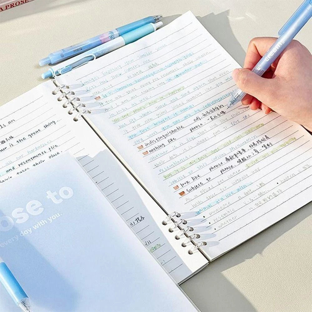 A5/ B5 Size Notebook/ Notepad Leaf Pattern Gradient Color Fashion Convenient