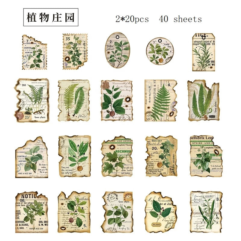 Set of 40 Letter Pattern Stickers to Decorate Phones / Notebooks / DIY Diaries