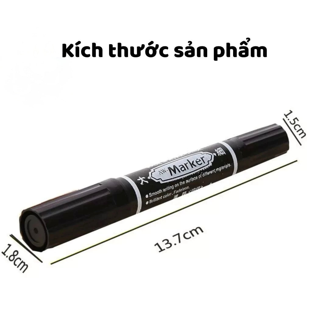 2 Types of Small/ Large Oil-based Markers, Non-smudging Ink Maker