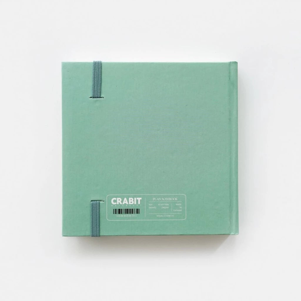 Plain Square Notebook 130gsm 144 pages - Mint Green