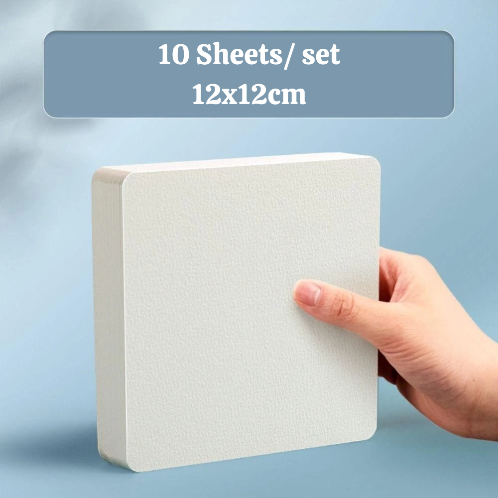 09 - 20 Sheets/ set Watercolor Paper, Square/Round/Rectangle Blank Art Painting Special Paper