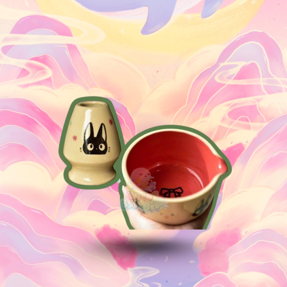 Ghibli Studio Katakuchi Chawan and Chasen-tate