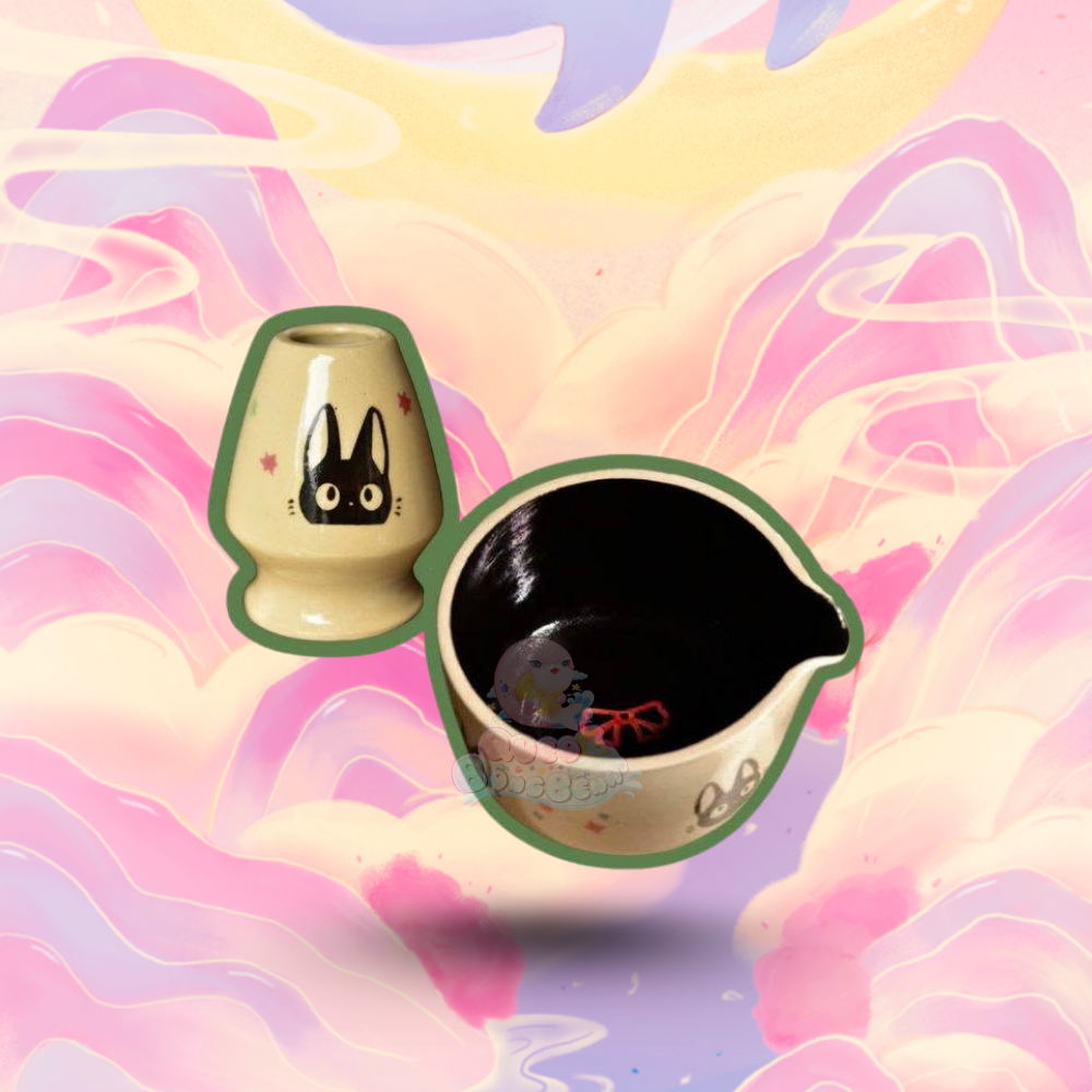 Ghibli Studio Katakuchi Chawan and Chasen-tate