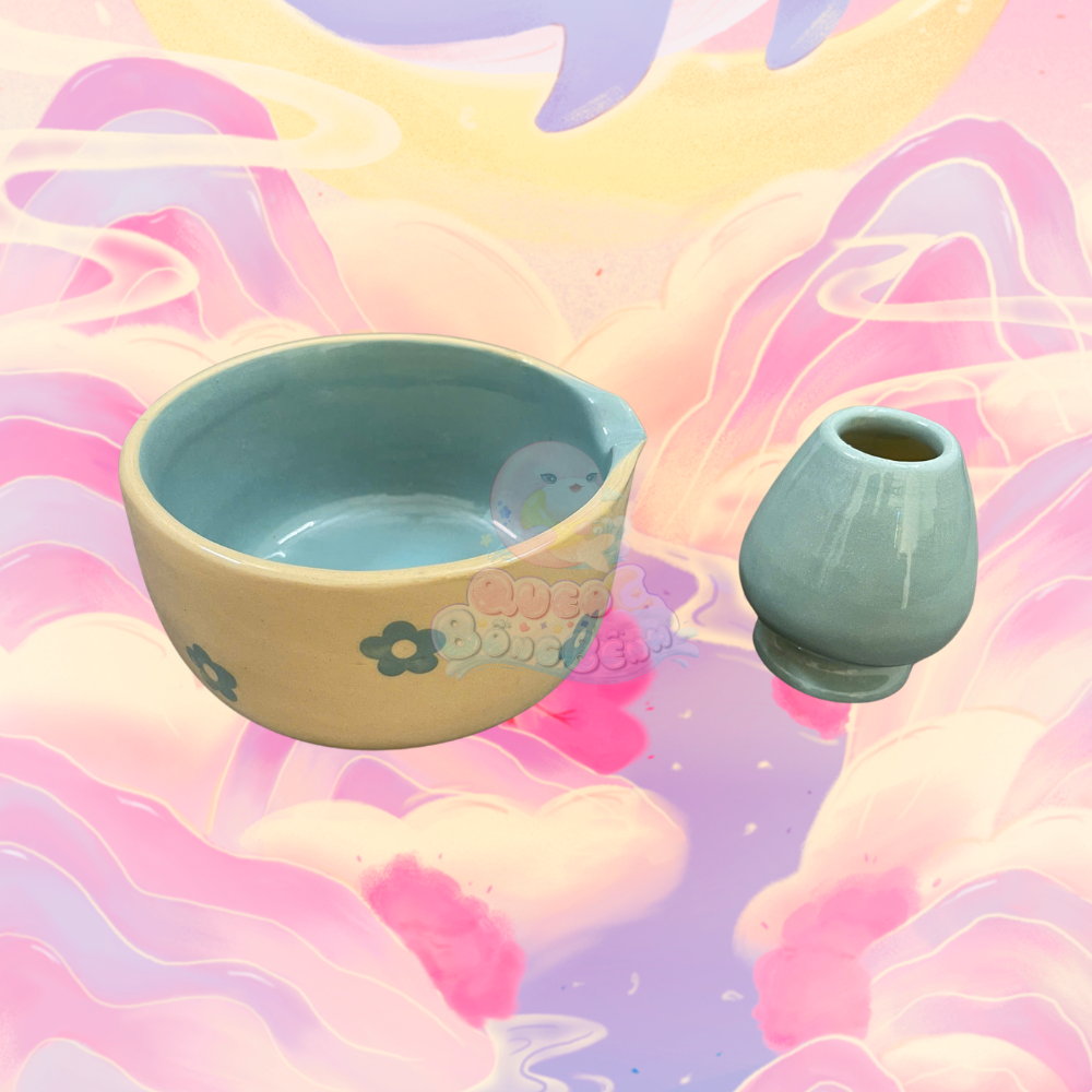 Ghibli Studio Katakuchi Chawan and Chasen-tate
