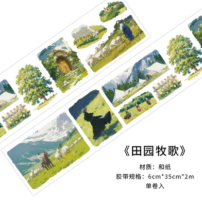 Series Paper Tape Wilderness, Mountain, Snow-capped and Forest 6cm*35cm*2m