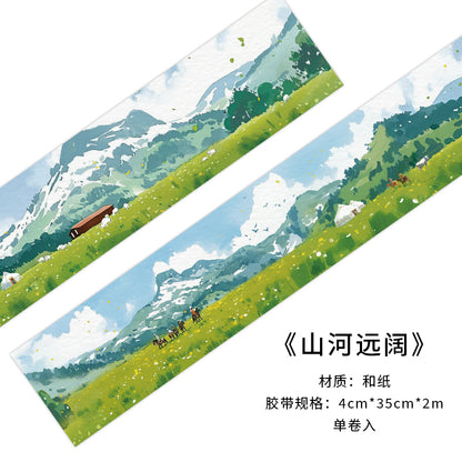 Series Paper Tape Wilderness, Mountain, Snow-capped and Forest 6cm*35cm*2m