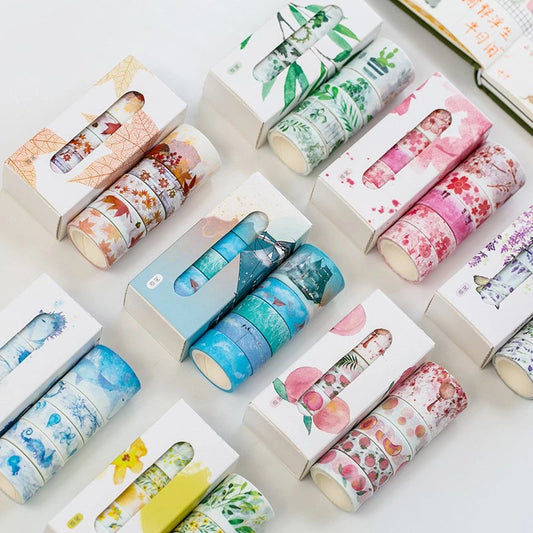 Set of 5 rolls Masking Tape - Summer Scent, Ocean