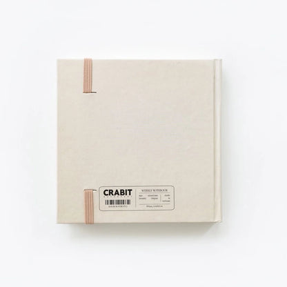 Square Weekly Planner Notebook 130gsm 144 Pages - Beige