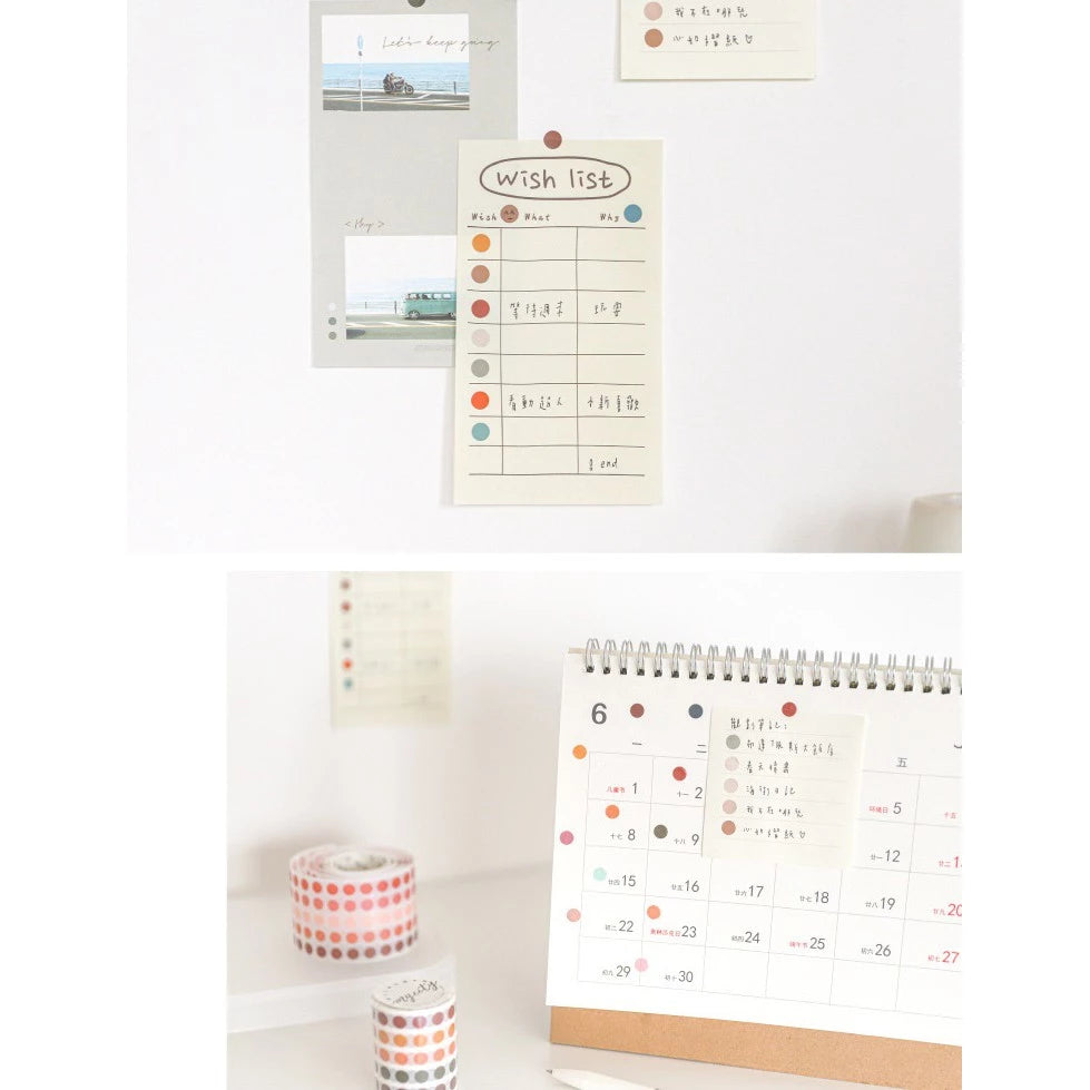 Round Tape to Decorate Planner