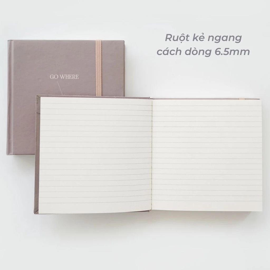 Rule Square Notebook 130gsm 144 Pages - Gray Brown