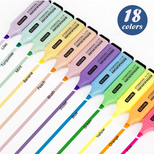 Highlighter Pen 18 Colors