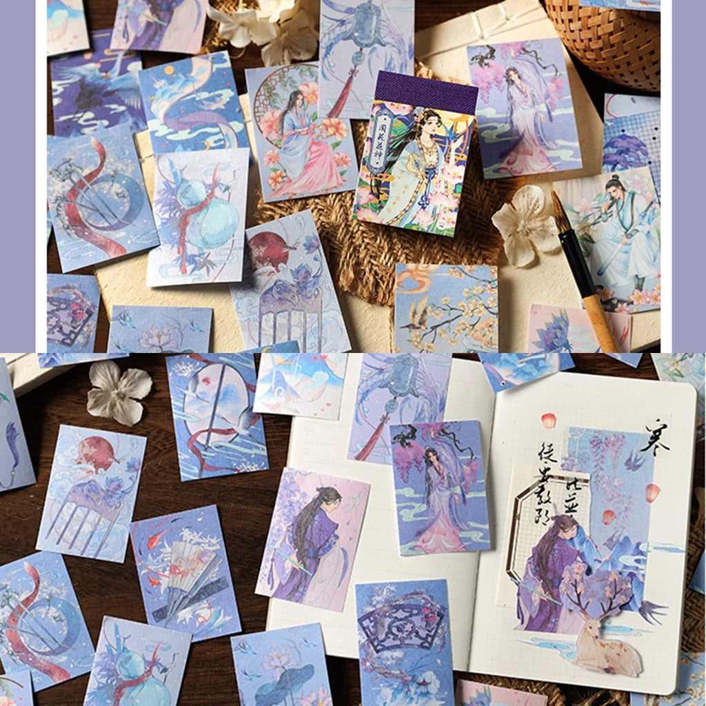 Set of 50pcs Ancient Style Stickers