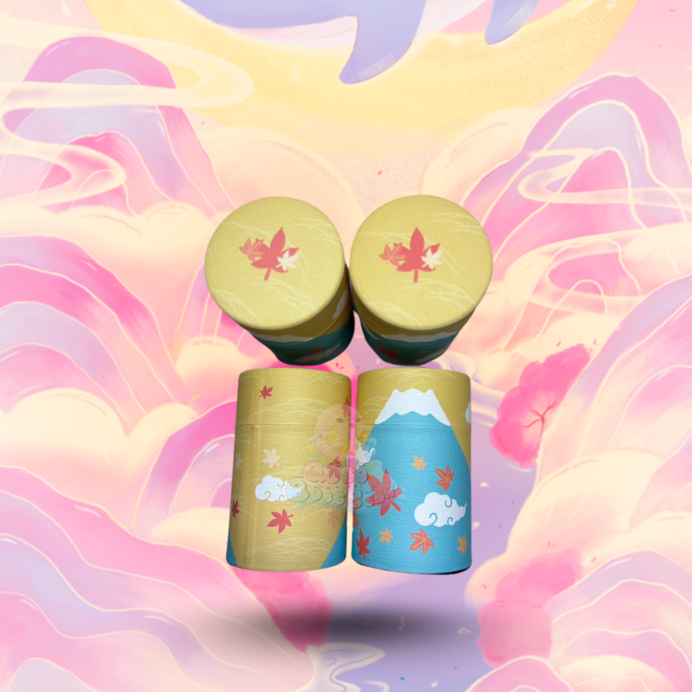 Washi-Wrapped Matcha Canister