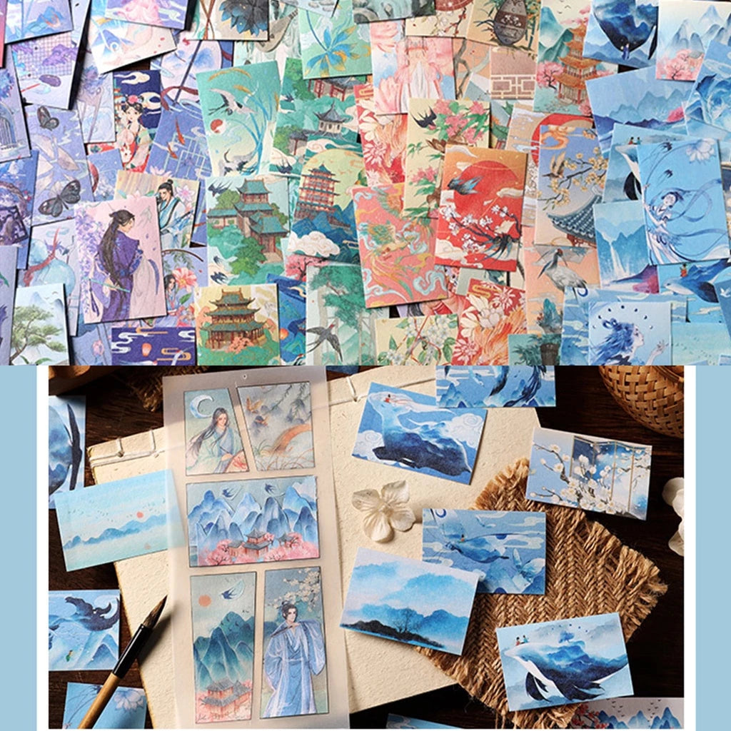 Set of 50pcs Ancient Style Stickers