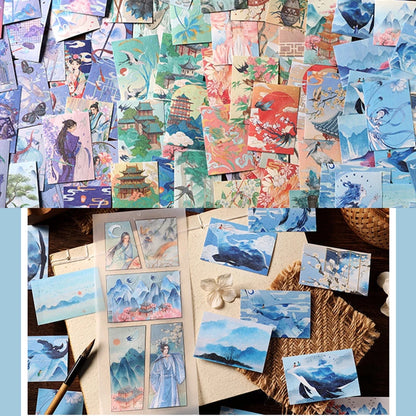 Set of 50pcs Ancient Style Stickers