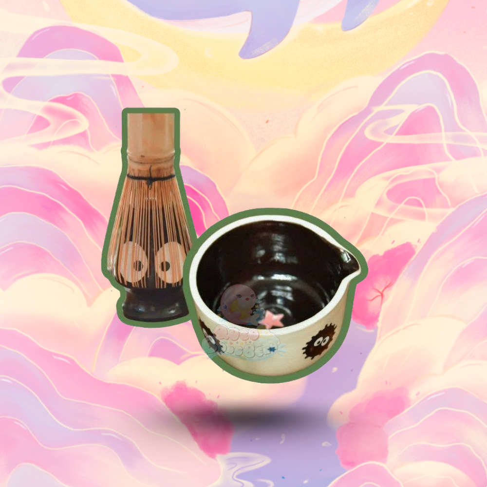 Ghibli Studio Katakuchi Chawan and Chasen-tate