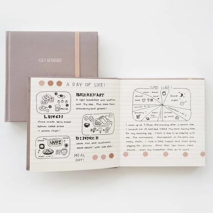 Rule Square Notebook 130gsm 144 Pages - Gray Brown