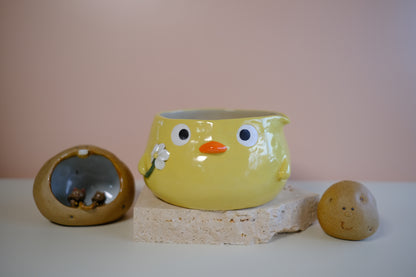 Katakuchi Chawan - Adorable Yellow Duck