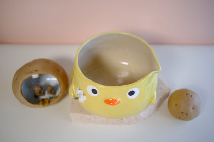 Katakuchi Chawan - Adorable Yellow Duck