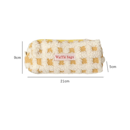 Waffle Lamb Luxury Large Capacity Pencil Case
