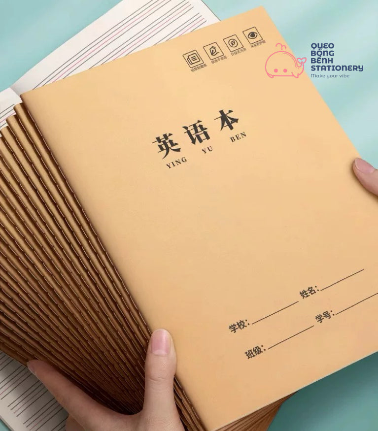 [Pre-order] (Thick Page) Chinese, Japanese, Korean Writing Practice Book, Nice Square Printing Paper