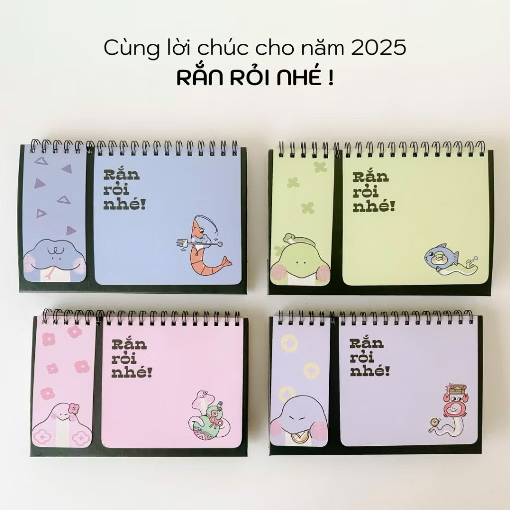 [Pre-order] 2025 Desk Calendar with Notes and Lunar Calendar Snake Hunting