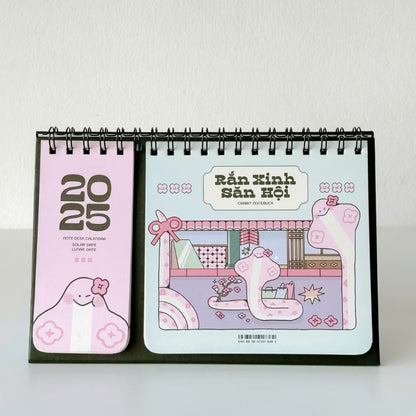 [Pre-order] 2025 Desk Calendar with Notes and Lunar Calendar Snake Hunting
