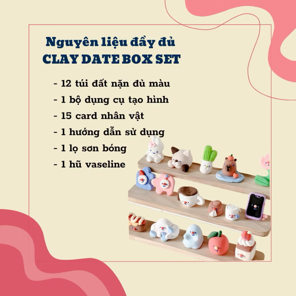 [Pre-order] DIY Clay Set, Super Light Self-drying Clay with Tools, Handmade Toy Set