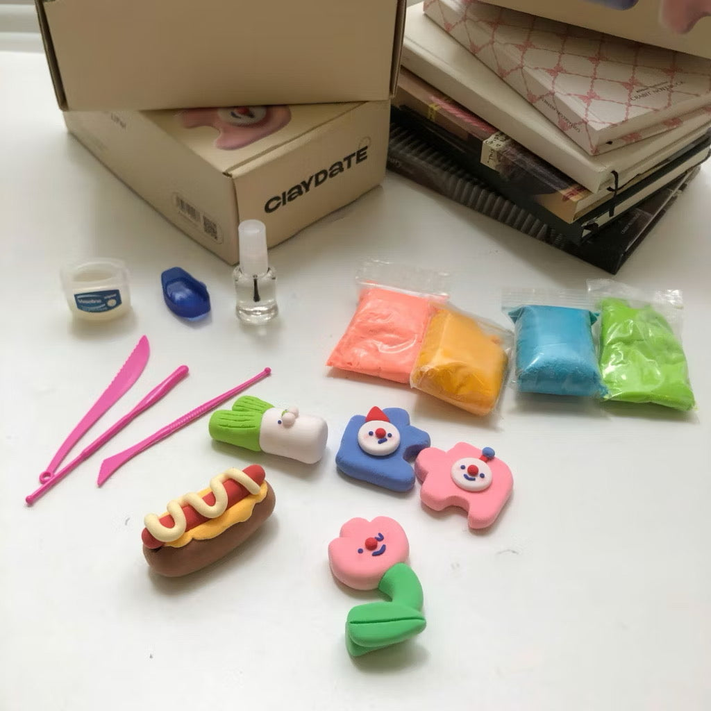 DIY Clay Set, Super Light Self-drying Clay with Tools, Handmade Toy Set